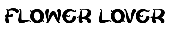 Flower Lover font preview